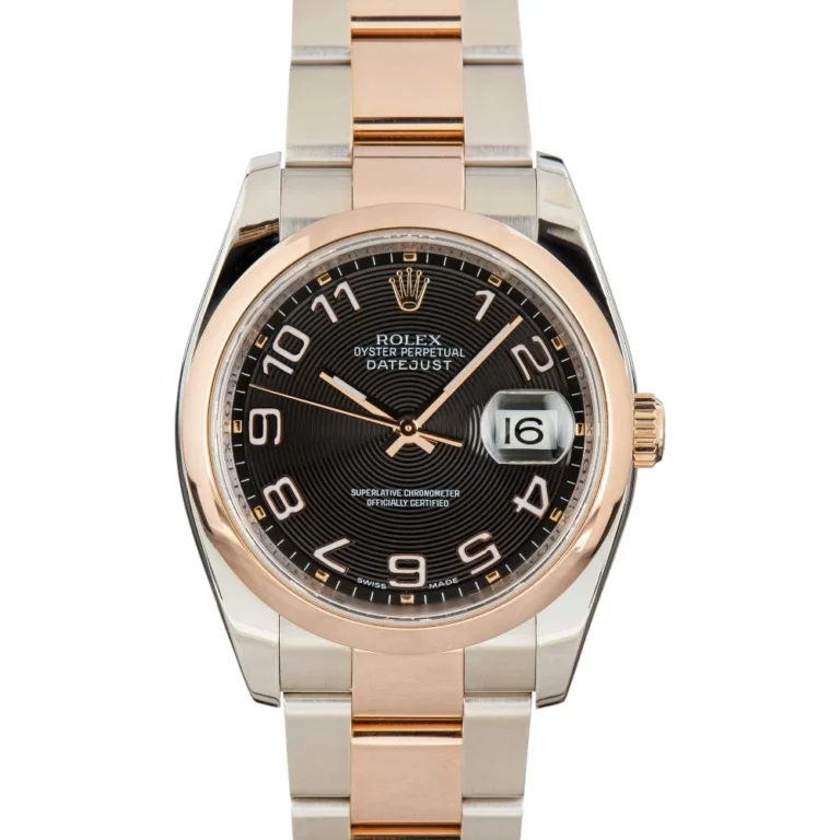 Rolex Datejust Ref 116201 Black Concentric Dial Replica
