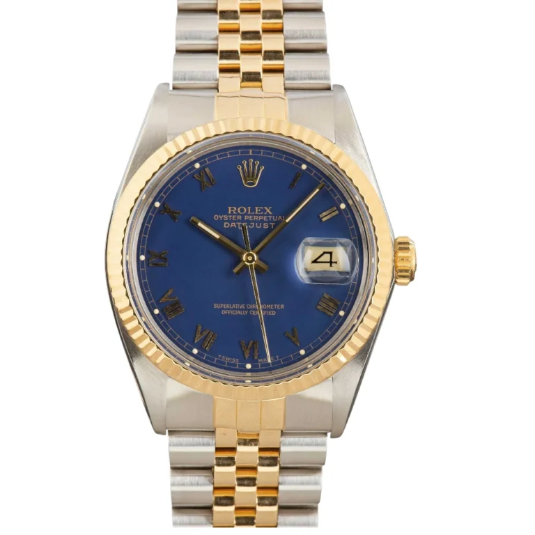 Rolex Datejust Ref 16013 Blue Roman Dial Replica