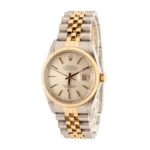 Rolex Datejust Ref 16013 Silver Tapestry Dial Replica