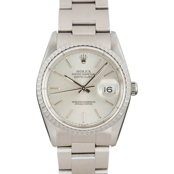 Rolex Datejust Ref 16220 Silver Dial Replica