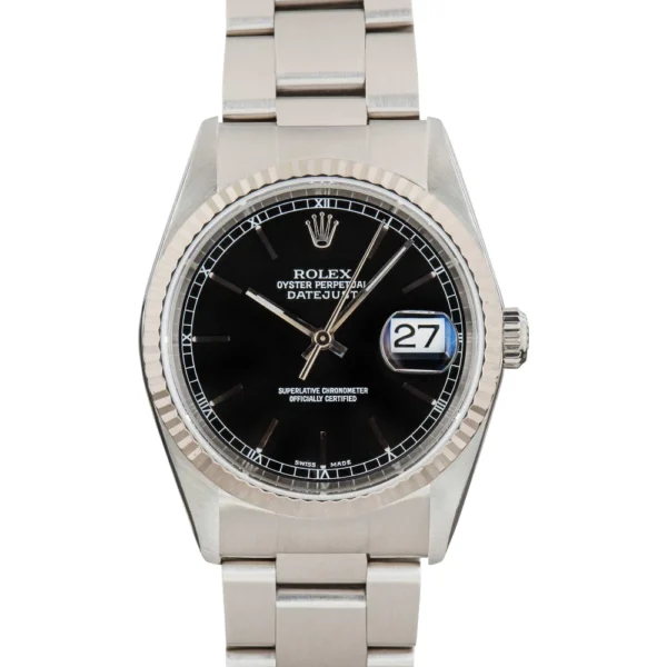 Rolex Datejust Ref 16234 Black Dial Replica