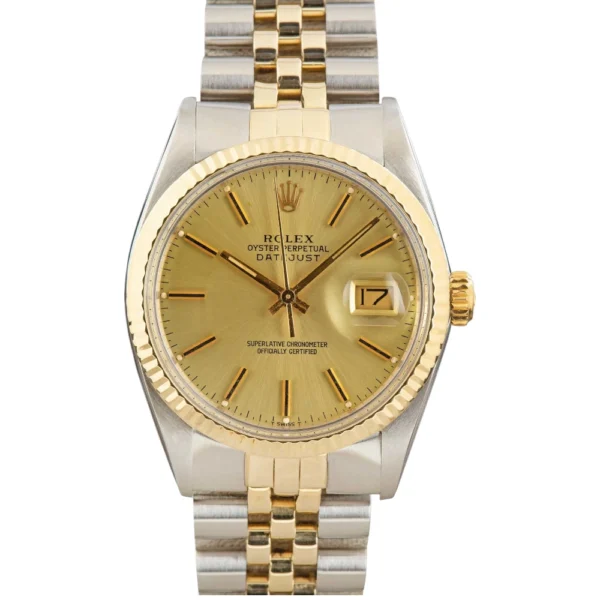 Rolex Datejust Two Tone 16013 Champagne Dial Replica