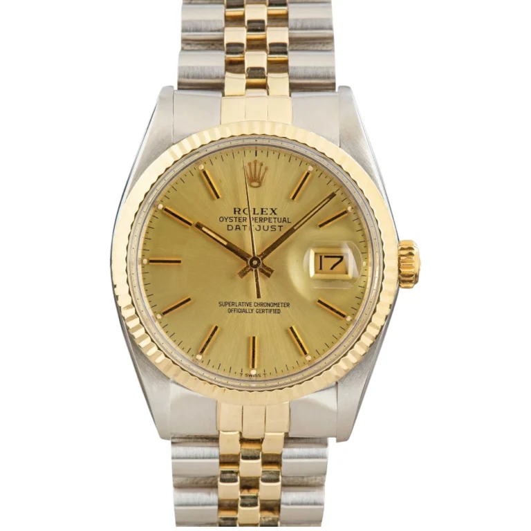 Rolex Datejust Two Tone 16013 Champagne Dial Replica