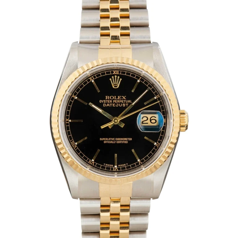 Rolex Datejust Two Tone 16233 Black Dial Replica