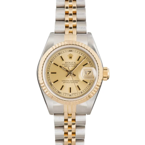 Rolex Datejust Two-Tone Ladies 69173 Champagne Replica
