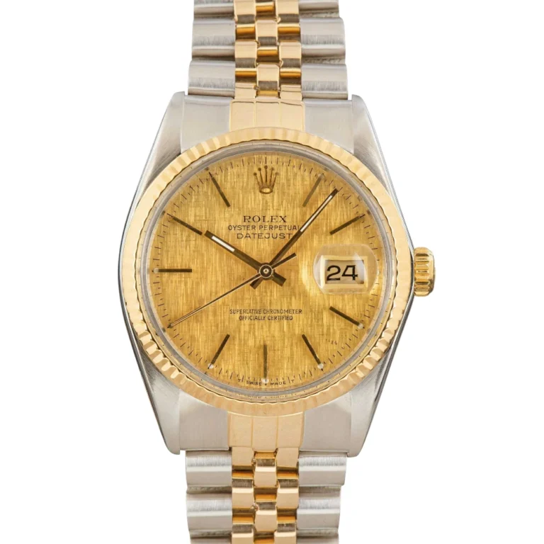Rolex Datejust ref 16013 Champagne Linen Dial Replica