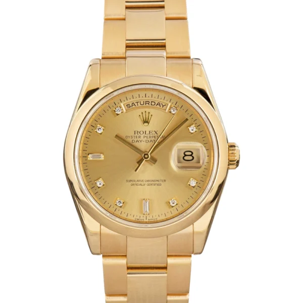 Rolex Day-Date 118208 Yellow Gold Oyster Replica