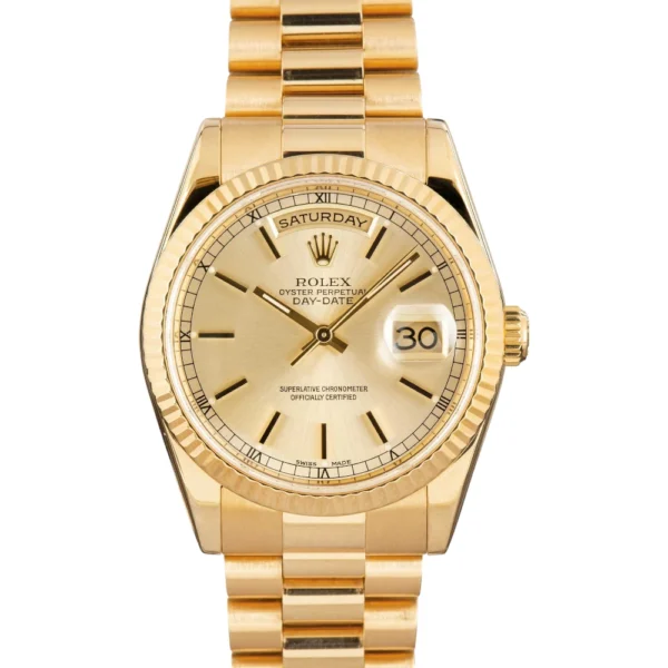 Rolex Day Date 118238 Silver Index Dial Replica