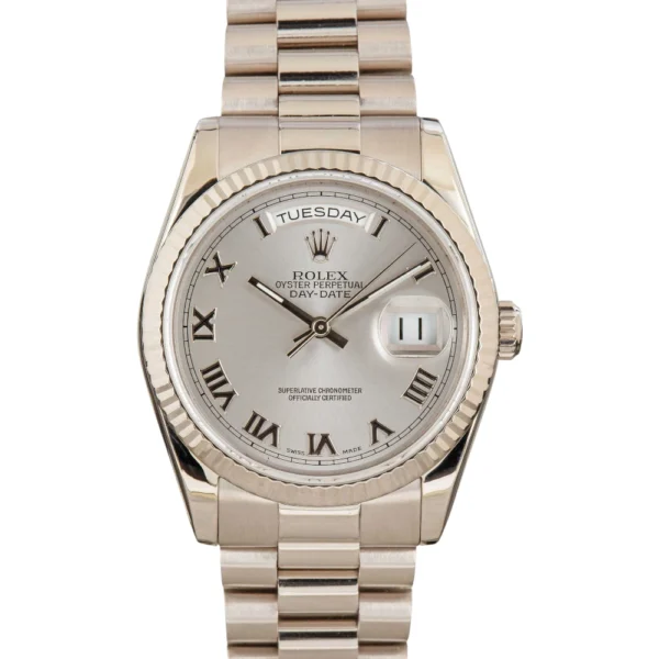 Rolex Day-Date 118239 Rhodium Roman Dial Replica