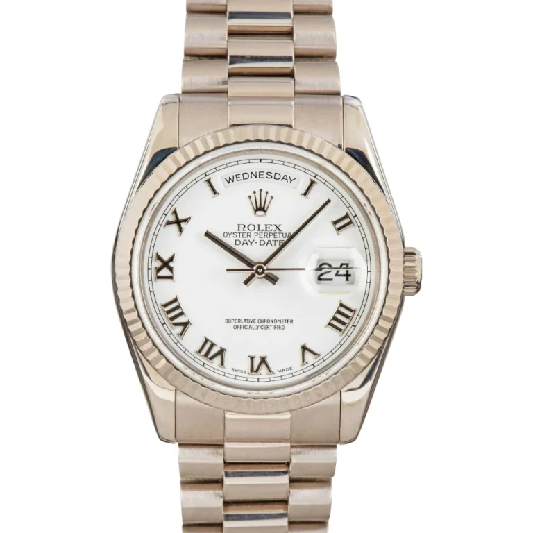 Rolex Day-Date 36 Ref 118239 White Roman Dial Replica
