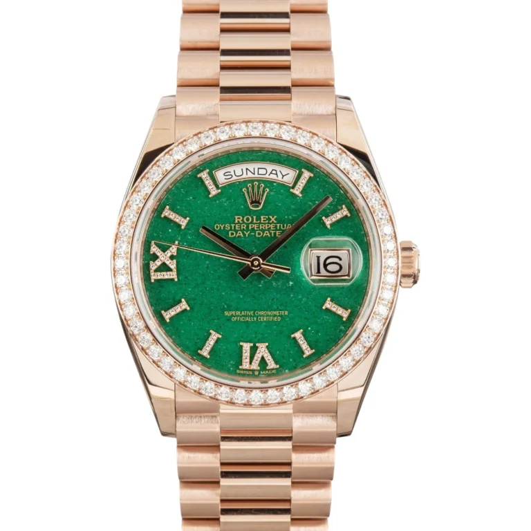 Rolex Day-Date 36 Ref 128345 Green Aventurine Dial Replica