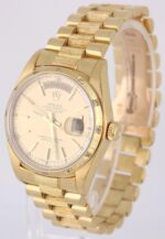 Rolex Day-Date 36mm President Quickset 18k Diamond Bark Champagne Replica
