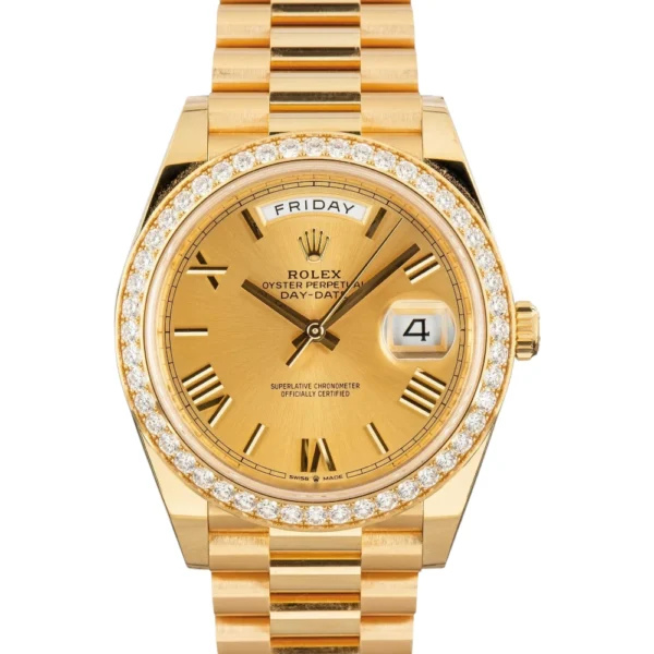 Rolex Day-Date 40 Ref 228348 Diamond Bezel Replica