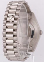 Rolex Day-Date II President 41mm Silver 18K White Gold Fluted Watch Replica