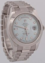 Rolex Day-Date II Presidential 41mm Platinum Diamond Blue Glacier Replica