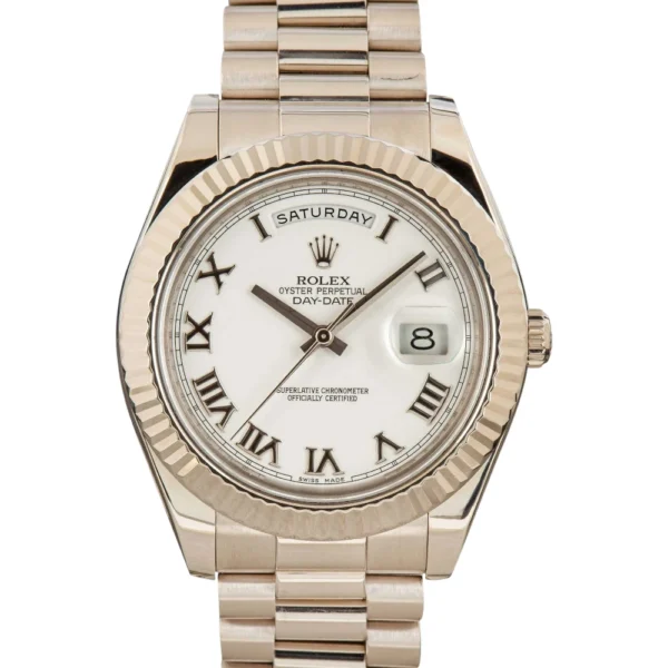 Rolex Day-Date II Ref 218239 18k White Gold Replica