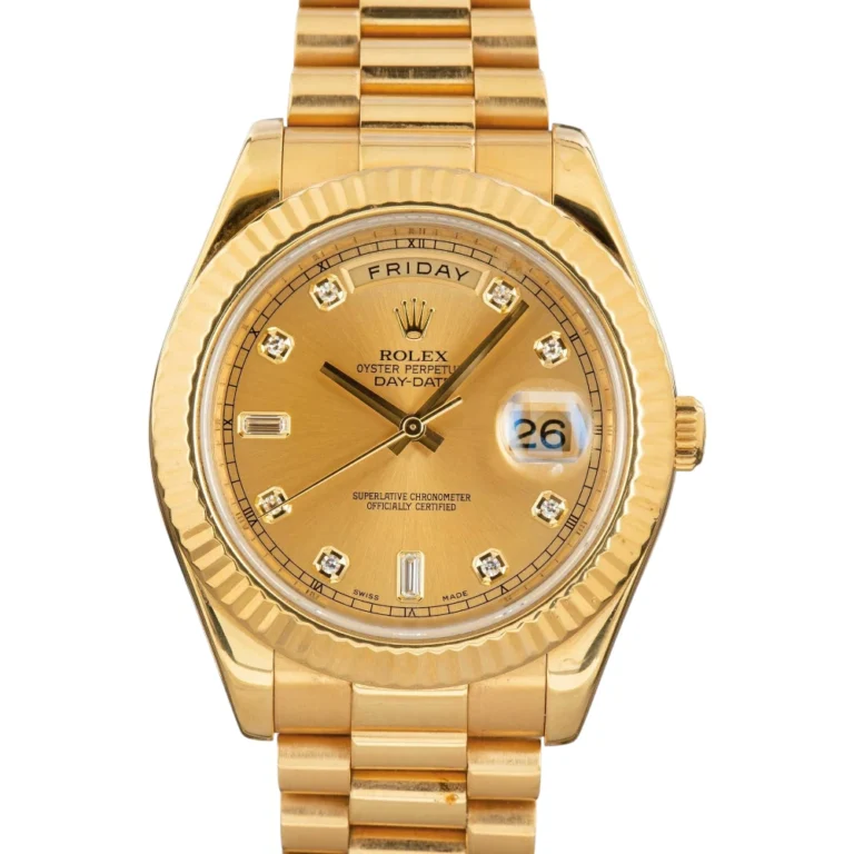 Rolex Day-Date II ref 218238 Champagne Diamond Dial Replica