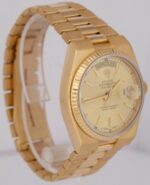Rolex Day-Date Oysterquartz President Champagne 18K Yellow Gold Watch Replica
