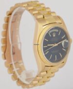 Rolex Day-Date President 36mm Blue BARK Quickset 18K Yellow Gold Watch Replica