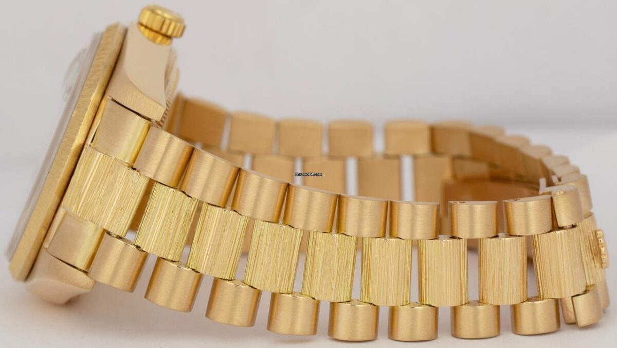 Rolex Day-Date President 36mm Blue BARK Quickset 18K Yellow Gold Watch Replica