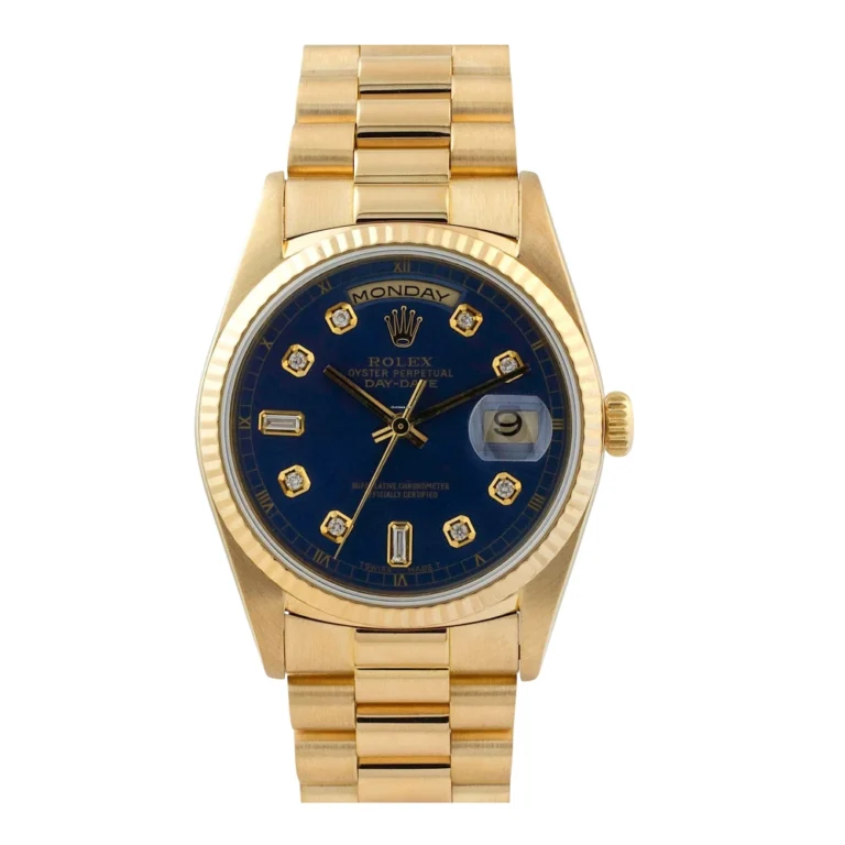 Rolex Day-Date President 36mm Blue Diamond Dial Replica