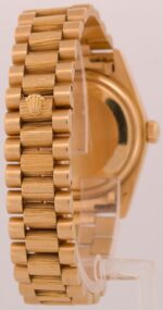Rolex Day-Date President 36mm Factory Blue Diamond 18K Gold Bark Replica