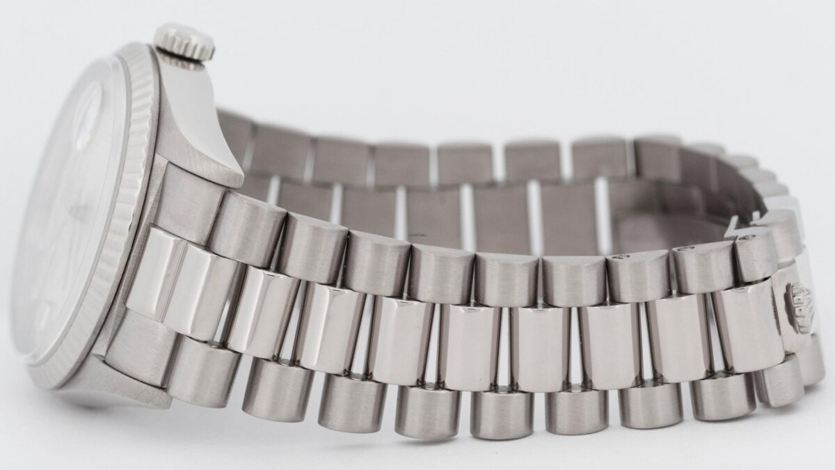 Rolex Day-Date President Factory Diamond 18K White Gold Silver 36mm Watch Replica