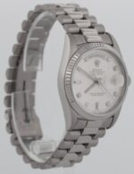 Rolex Day-Date President Factory Diamond 18K White Gold Silver 36mm Watch Replica