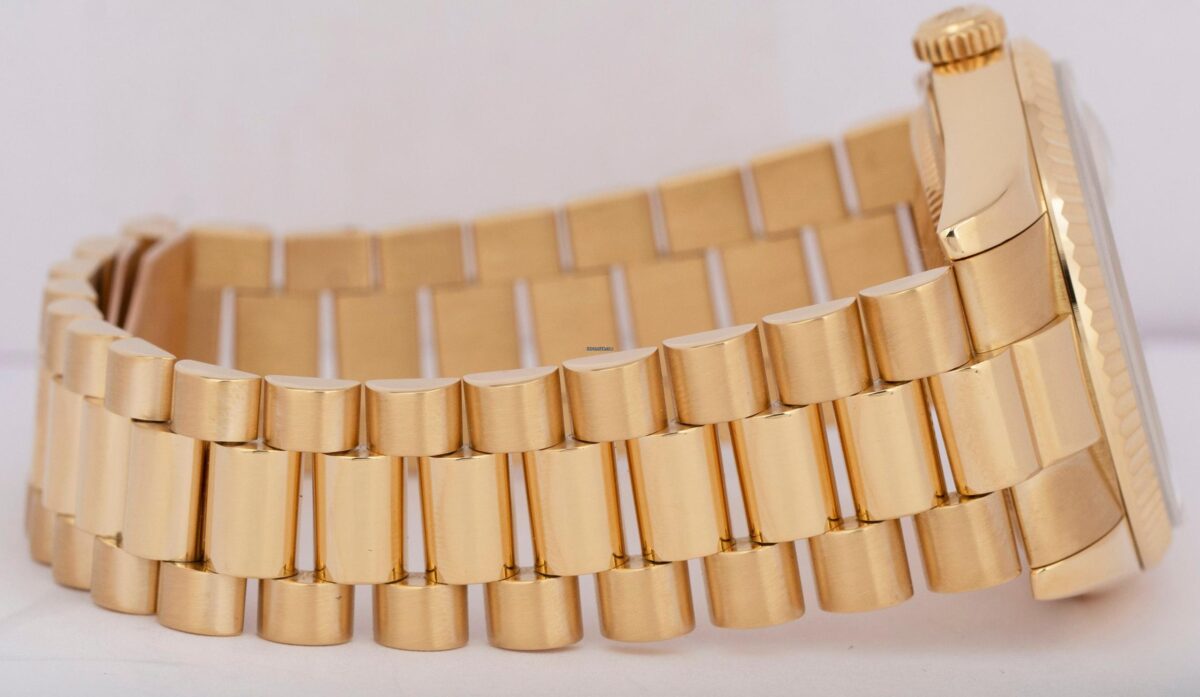 Rolex Day-Date President Silver 36mm 18K Yellow Gold Replica