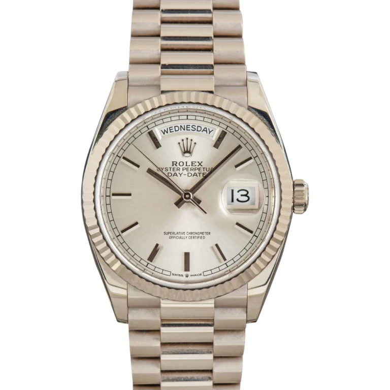 Rolex Day-Date Ref 128239 Silver Dial Replica