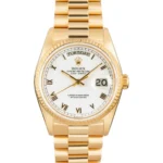 Rolex Day-Date Ref 18038 White Roman Dial Replica