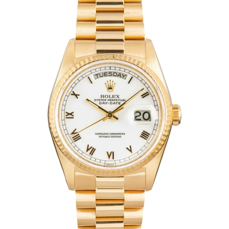 Rolex Day-Date Ref 18038 White Roman Dial Replica