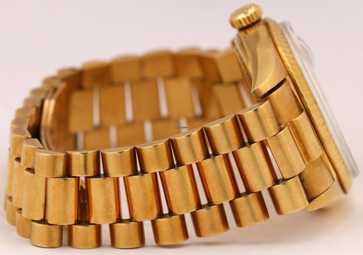 Rolex Day-Date Vintage Wide Boy Dial 18K Yellow Gold SILVER 36mm Replica