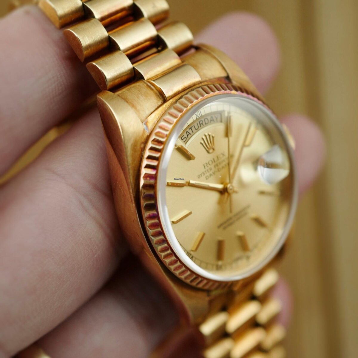 Rolex Day-Date Yellow Gold with Warm Patina Replica