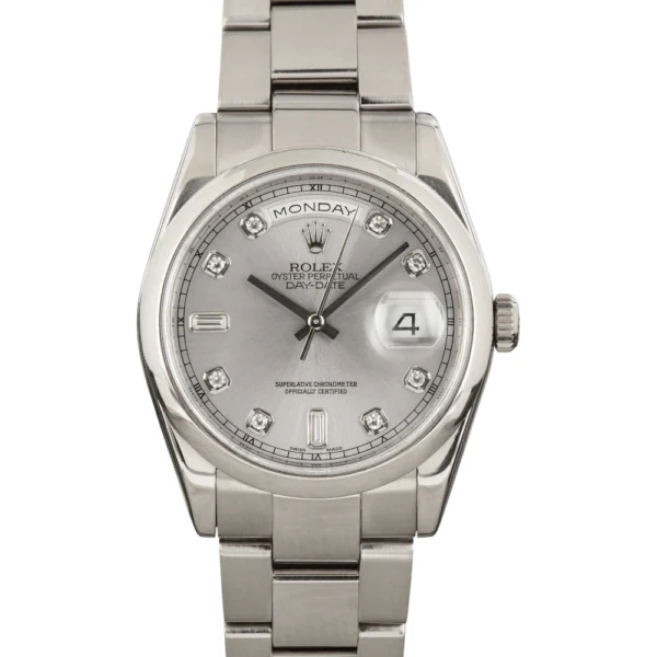 Rolex Day-Date ref 118209 White Gold Replica