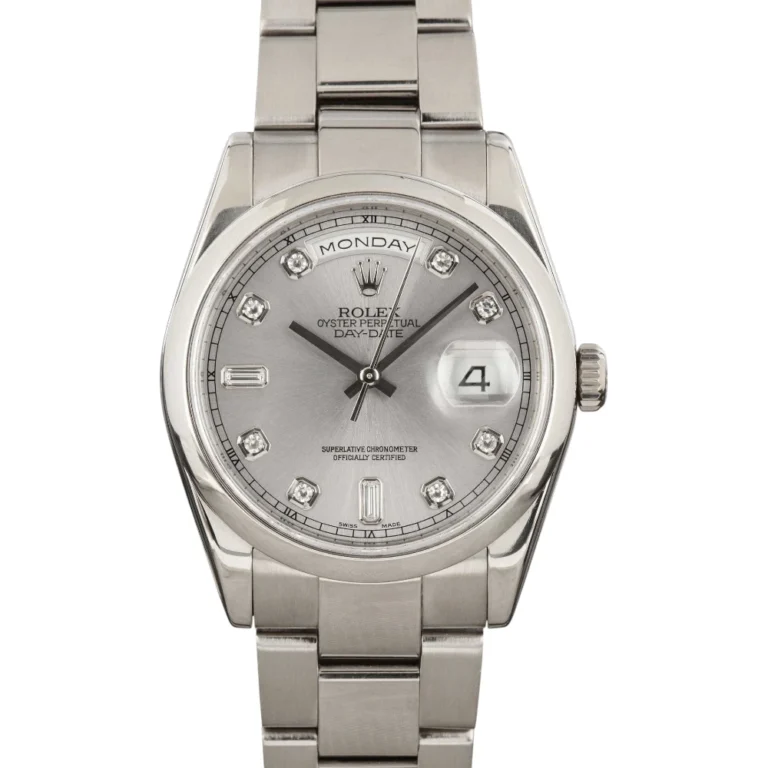 Rolex Day-Date ref 118209 White Gold Replica