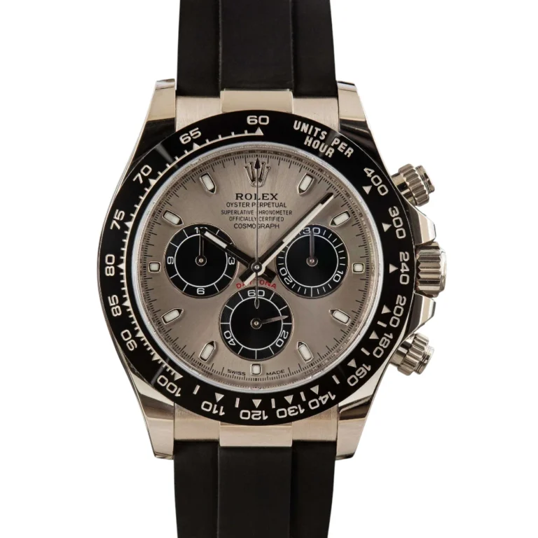 Rolex Daytona 116519 White Gold on Oysterflex Replica