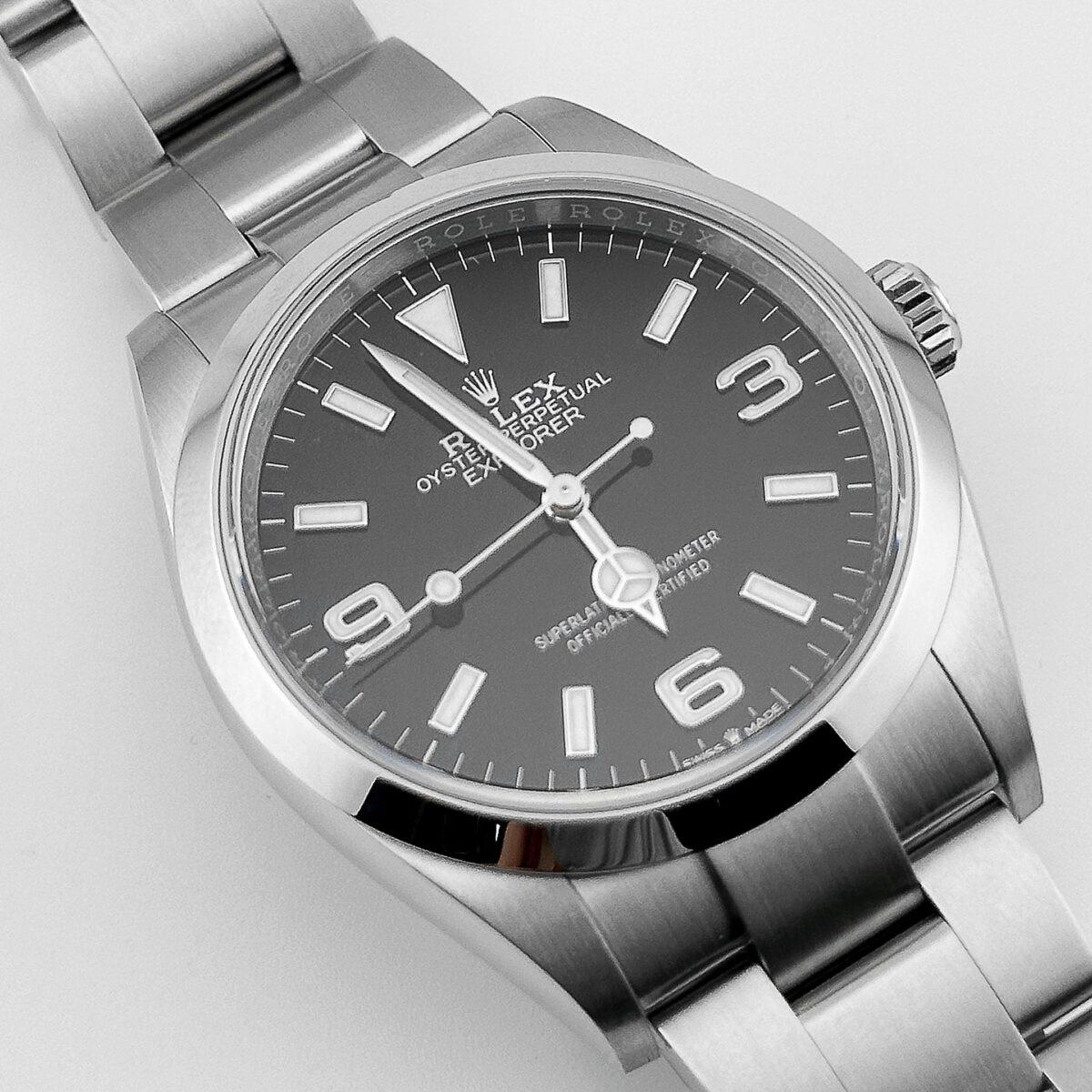 Rolex Explorer Stainless Steel Black Dial Replica