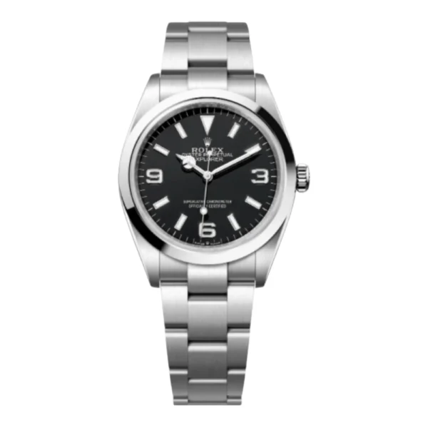 Rolex Explorer Stainless Steel Black Dial Replica