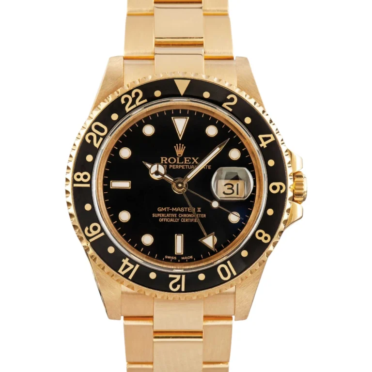Rolex GMT-Master II Ref 16718 18k Yellow Gold Replica