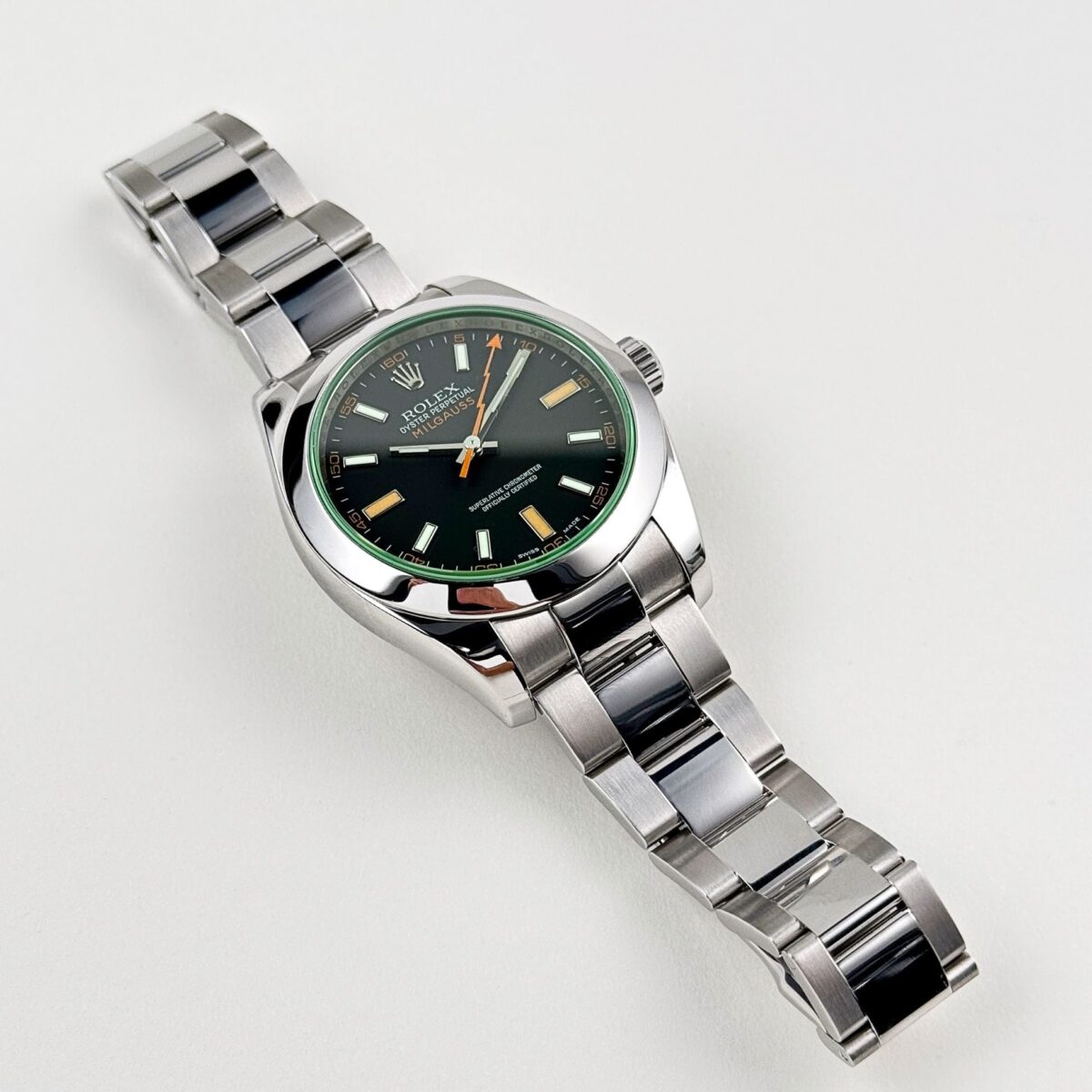 Rolex Milgauss 116400GV Stainless Steel Black Dial Replica
