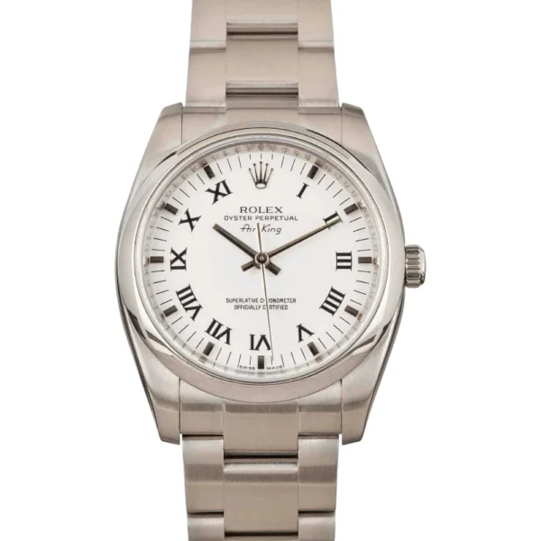 Rolex Air-King Perpetual 114200 White Dial Replica