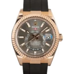 Rolex Sky-Dweller 326235 18k Everose Gold on Oysterflex Strap Replica