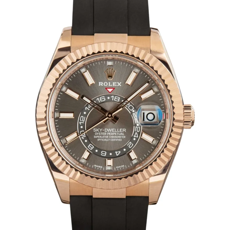 Rolex Sky-Dweller 326235 18k Everose Gold on Oysterflex Strap Replica