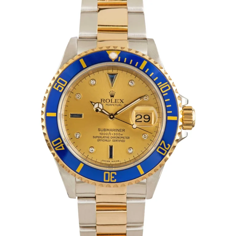 Rolex Submariner 16613 Champagne Serti Dial Replica