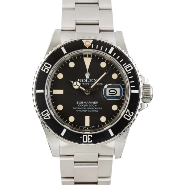 Rolex Submariner Ref 16800 Matte Black Dial Replica