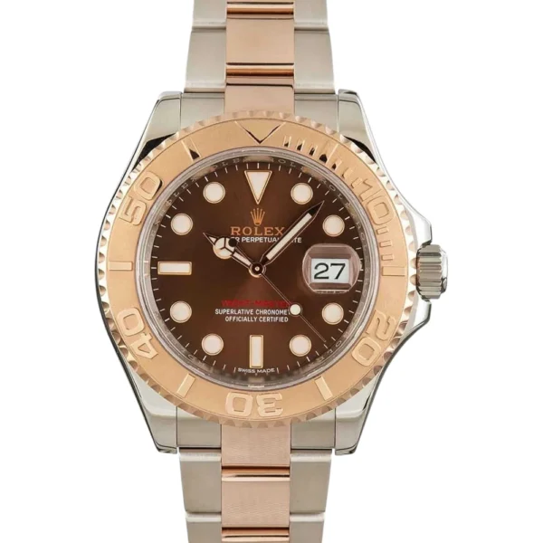 Rolex Yacht-Master 116621 Chocolate Dial Two Tone Everose Replica