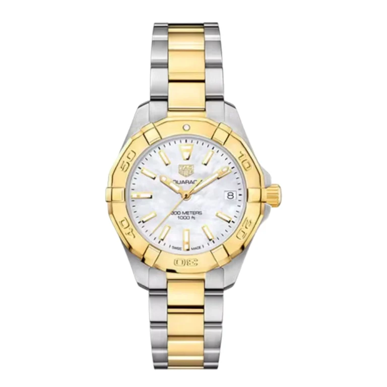 Tag Heuer Aquaracer Quartz Watch 32 mm Steel Case White Dial Plated Bracelet Watch Replica