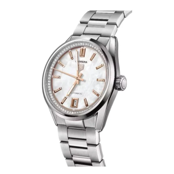 Tag Heuer Carrera Automatic 36mm Ladies Watch Mother Of Pearl Index Dial Dial Replica