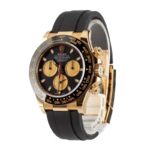 Rolex Daytona 116518 Yellow Gold on Oysterflex Replica